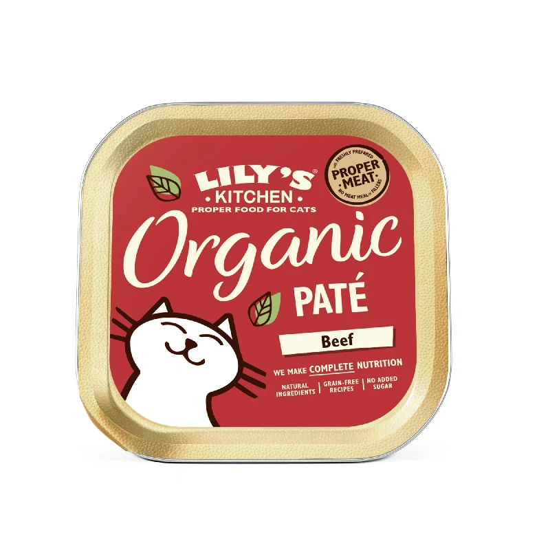 Lily's Kitchen Complete Organic Beef Paté Cat Food