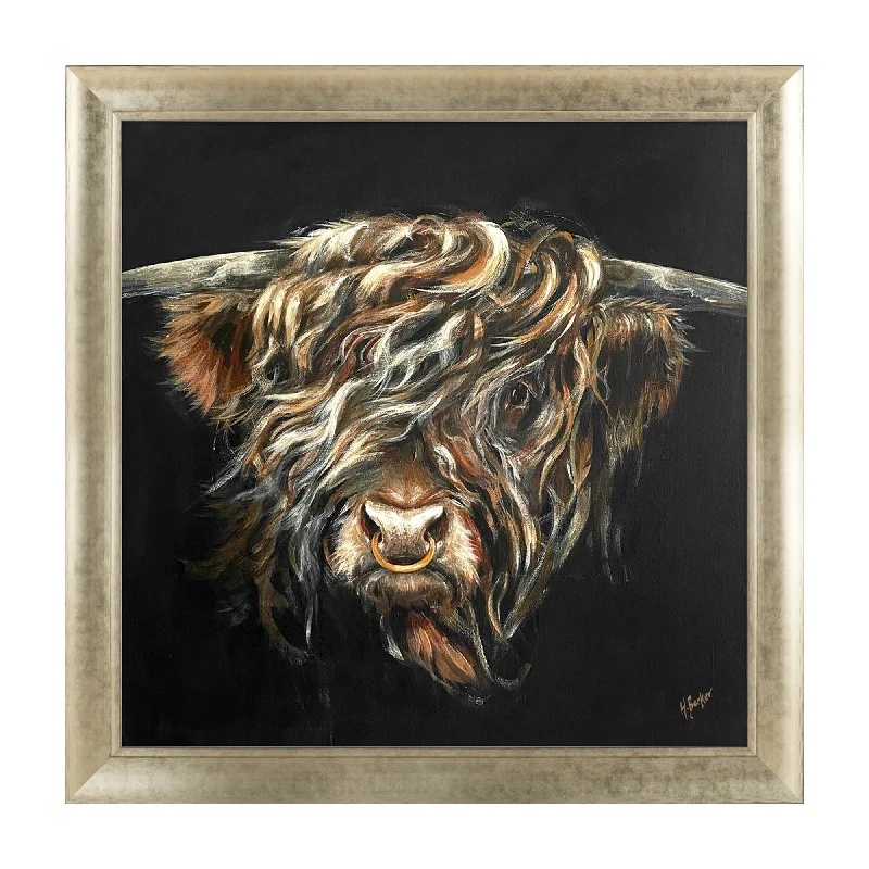 Hilary Barker - Young Fergus Highland Bull Print