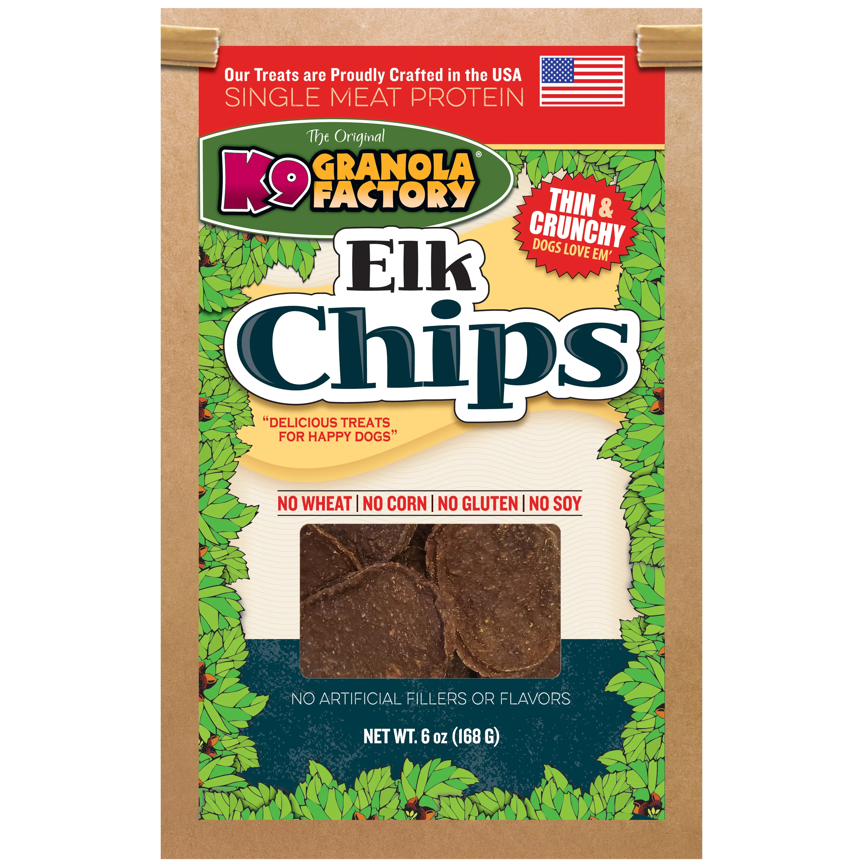 K9 Granola Factory Elk Chips-5oz