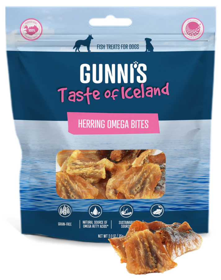 Gunni's Taste of Iceland Herring Omega Bites for Dogs