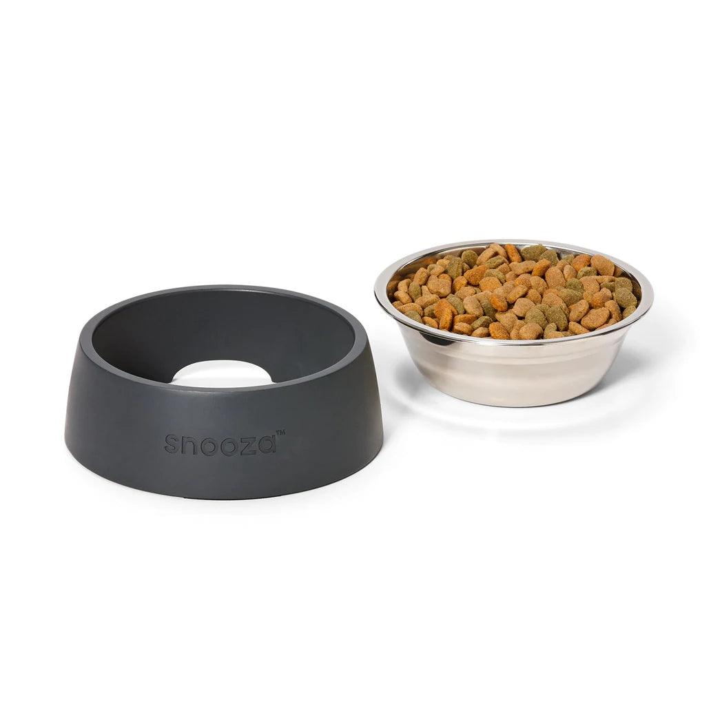 Snooza – Concrete & Stainless Steel Bowl – Charcoal