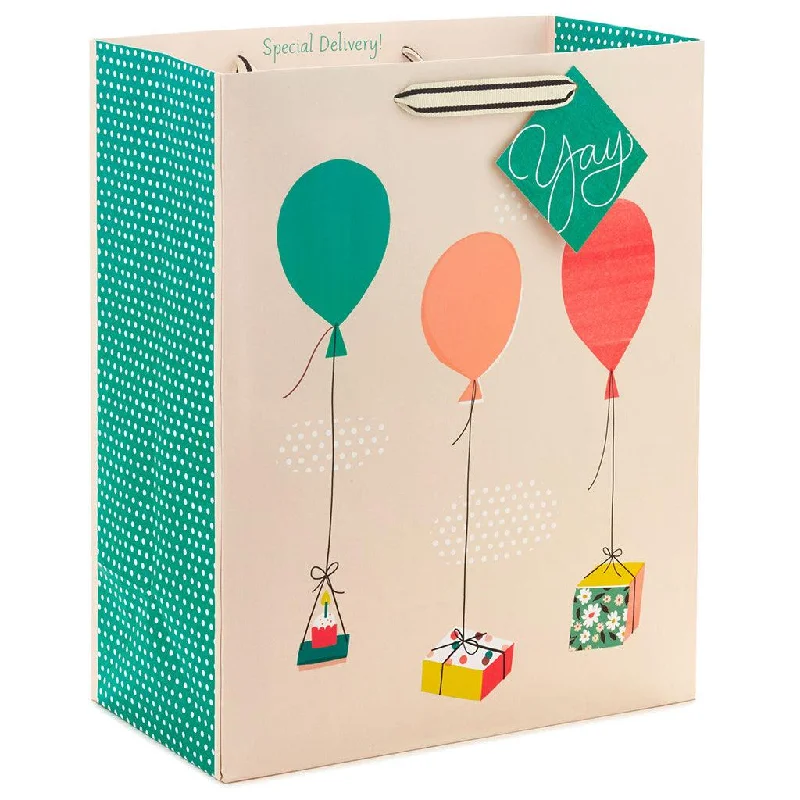 Hallmark : 13" Balloons and Presents Large Gift Bag