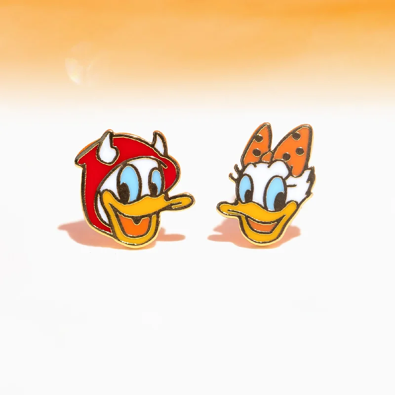 Disney Spooky Donald and Daisy Studs