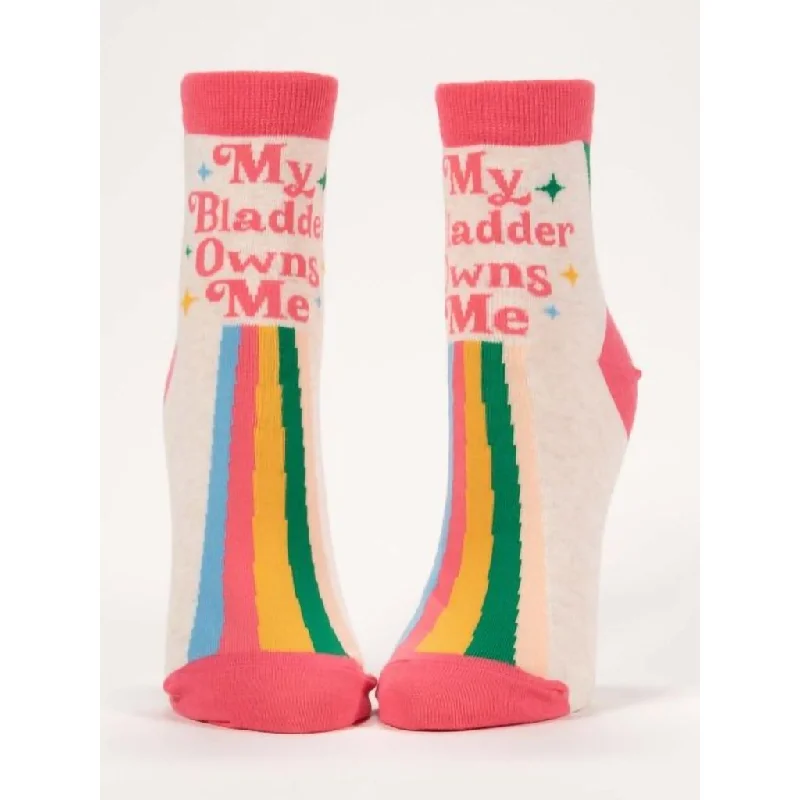 Blue Q : Women's Ankle Socks - "My Bladder Owns Me"