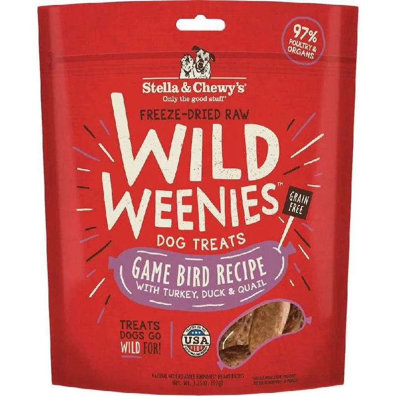 Stella & Chewy's Wild Weenies Game Bird Recipe Freeze Dried Dog Treats