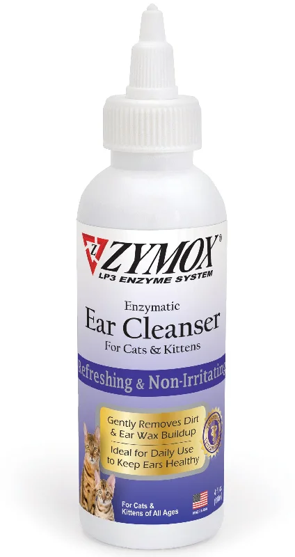 Zymox Ear Enzymatic Cleanser for Cats & Kittens - 4-fl oz