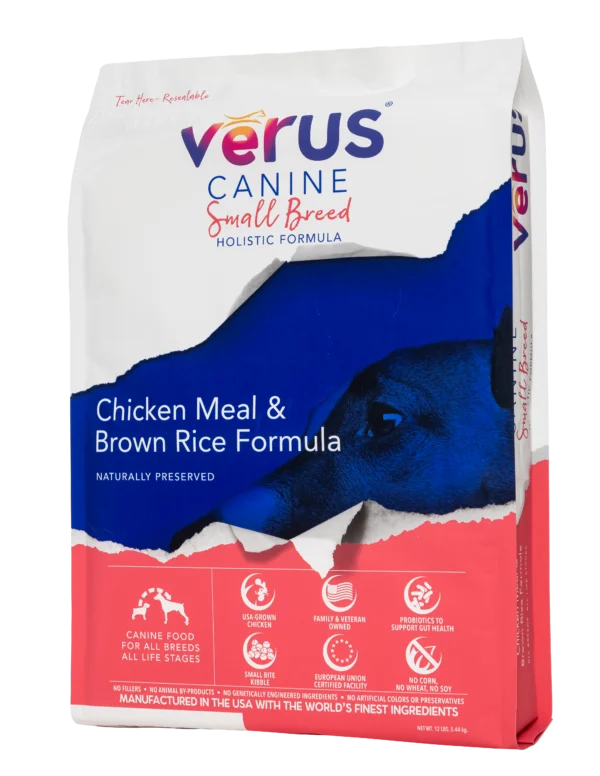 Verus Canine Small Breed Chicken Meal & Brown Rice Formula Dry Dog Food