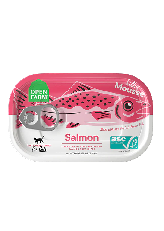 Open Farm Salmon Silky Mousse Topper for Cats