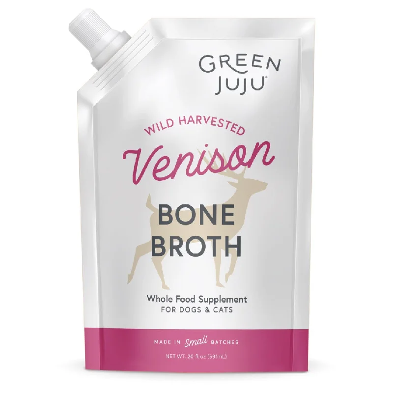 Green Juju Frozen Grass-Fed Venison Bone Broth for Dogs & Cats - 20-fl oz