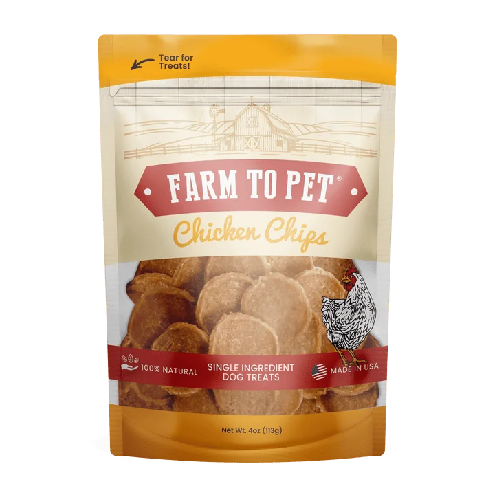 Farm To Pet Chicken Chips Single Ingredient Dog Treats