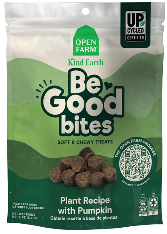 Open Farm Be Good Bites Plant Recipe w/Pumpkin Soft & Chewy Dog Treats, 6oz