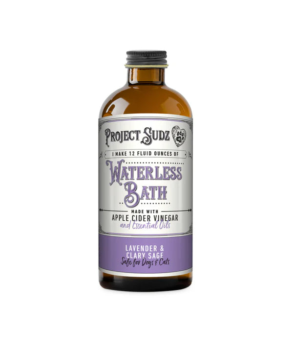 Project Sudz Waterless Bath made with Apple Cider Vinegar, Lavender and Clary Sage for Dogs & Cats