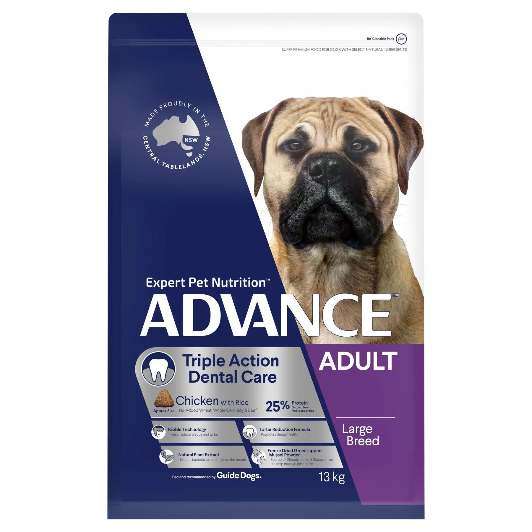 Advance – Adult Dog – Large Breed – Triple Action Dental Care