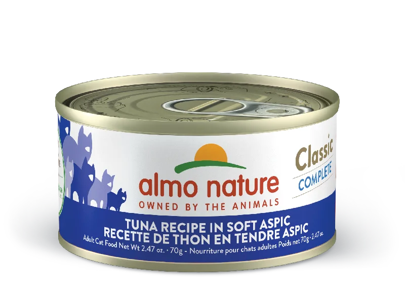 Almo Nature Classic Complete Tuna Recipe in Soft Aspic Cat Food-2.47 oz