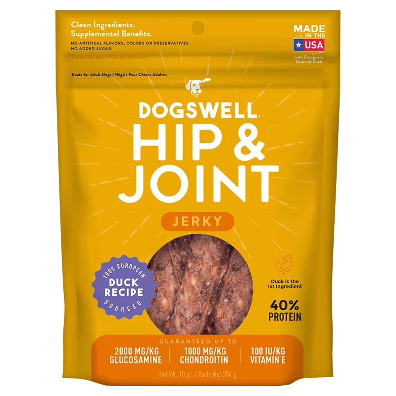 Dogswell Hip & Joint Jerky Treats, Duck - 10 oz