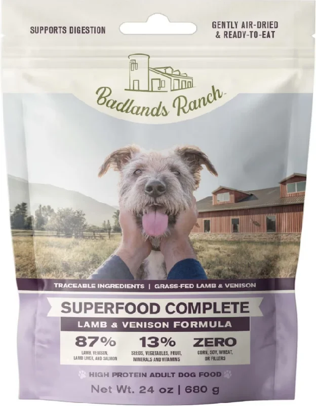 Badlands Ranch Superfood Complete Air Dried Lamb & Venison Dog Food