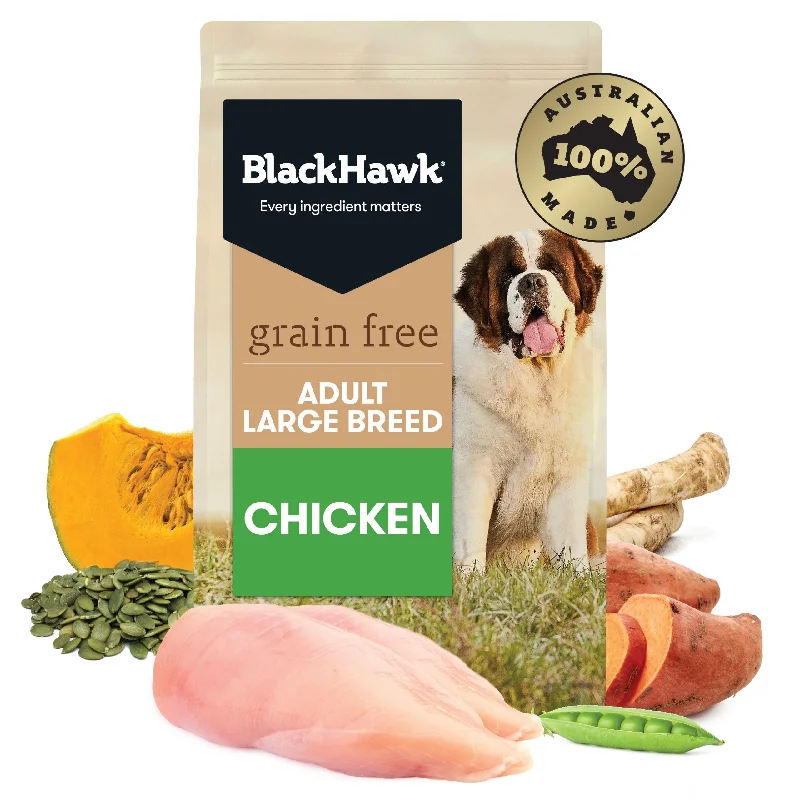 Black Hawk – Adult Dog – Large Breed – GRAIN FREE – Chicken