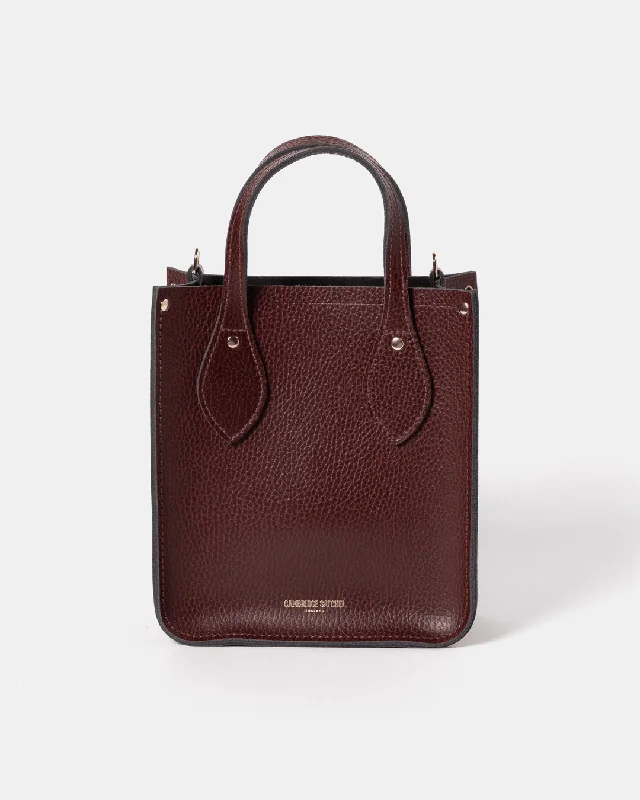 The Mini Tote -  Oxblood Celtic Grain