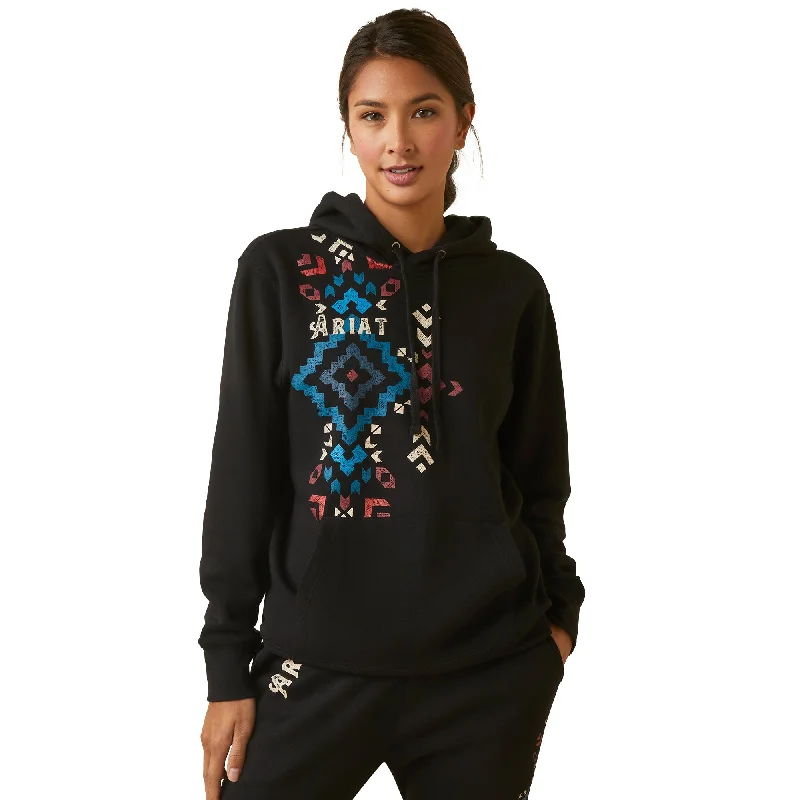 Ariat Ladies R.E.A.L Geo Hoodie - Black