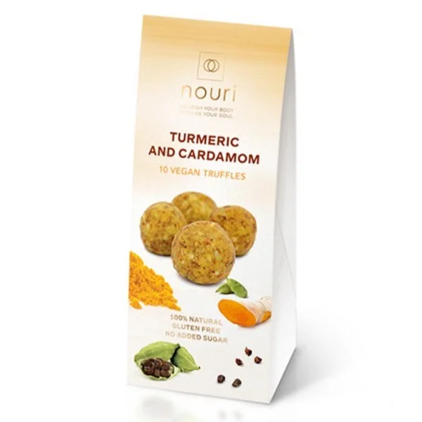 Nouri Turmeric & Cardamom Truffles 100g