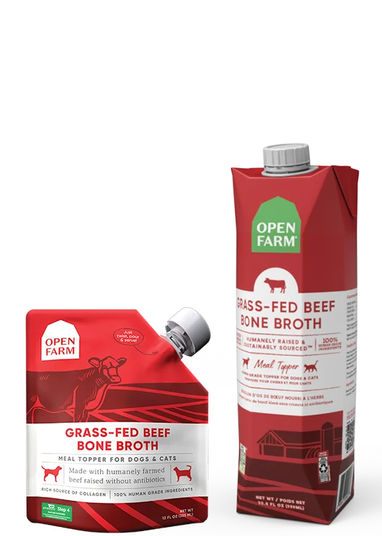 Open Farm Grass-Fed Beef Bone Broth Dog Food Topper