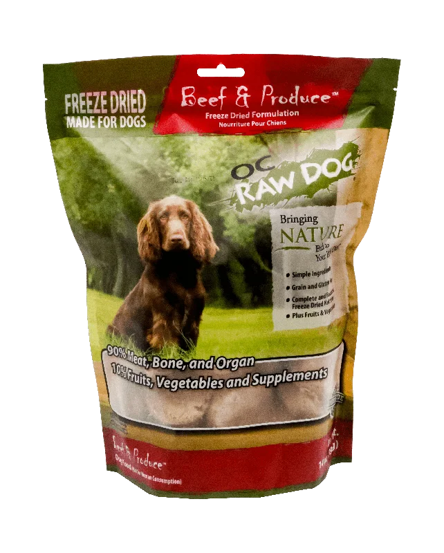 OC Raw Beef & Produce Freeze Dried Dog Food