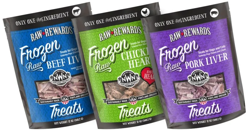 NWN Raw Rewards Frozen Raw Dog Treats- 12 oz