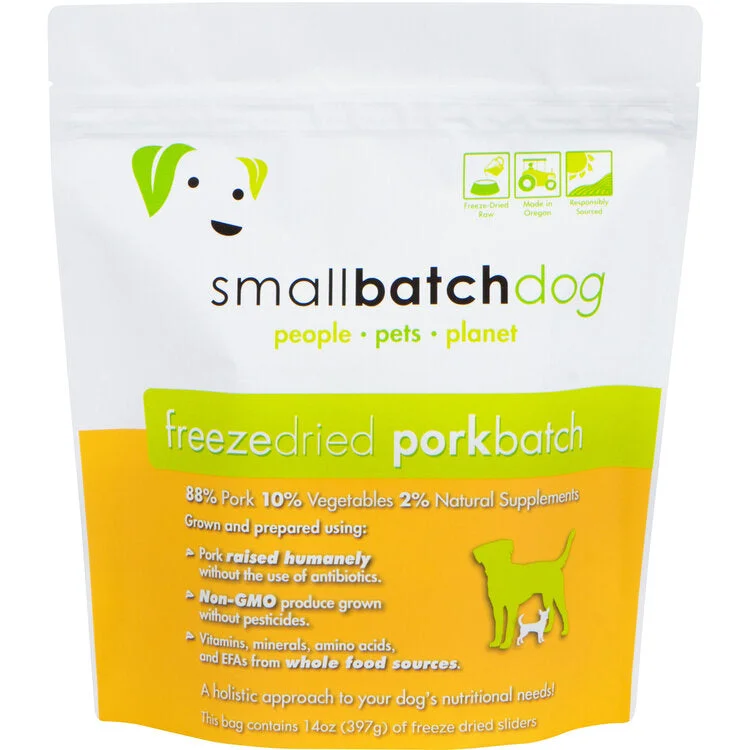 SmallBatch Freeze Dried PorkBatch Raw Pork Dog Food - 14 oz