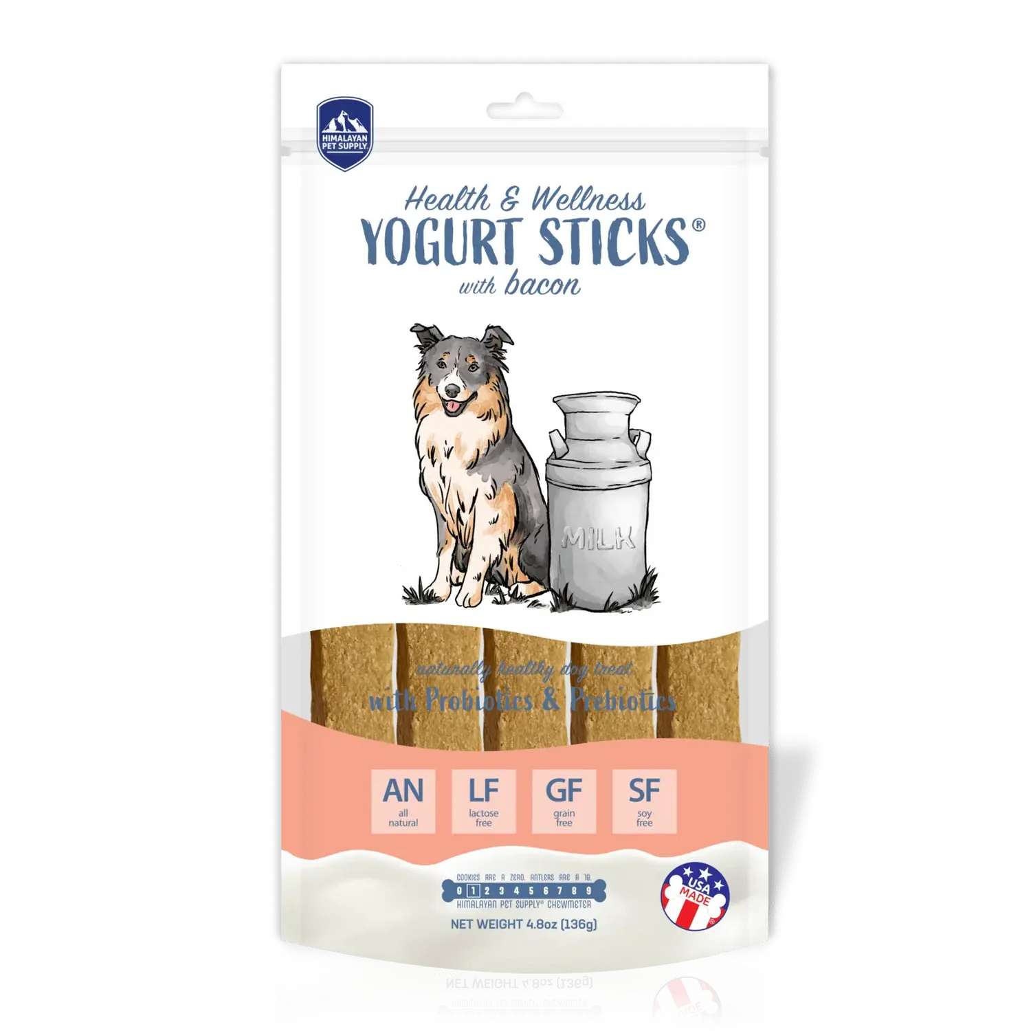 Himalayan Pet Yogurt Sticks with Bacon Dog Chew