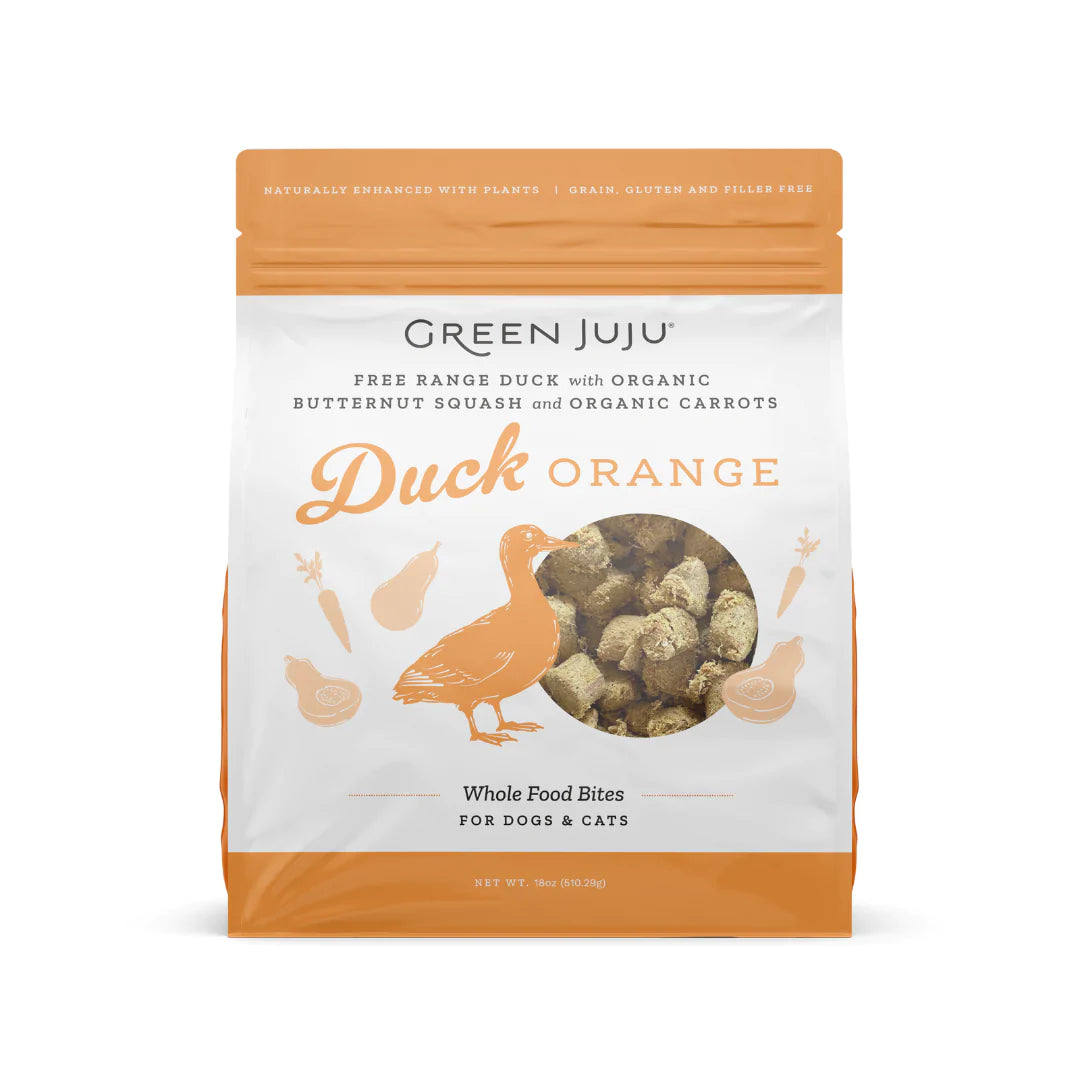 Green JuJu Freeze Dried Free Range Duck Orange with Organic Butternut Squash & Carrots