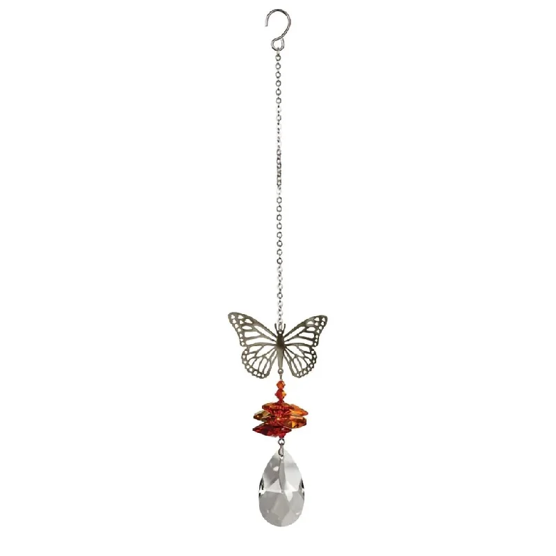 Woodstock Chimes : Crystal Fantasy Suncatcher - Butterfly