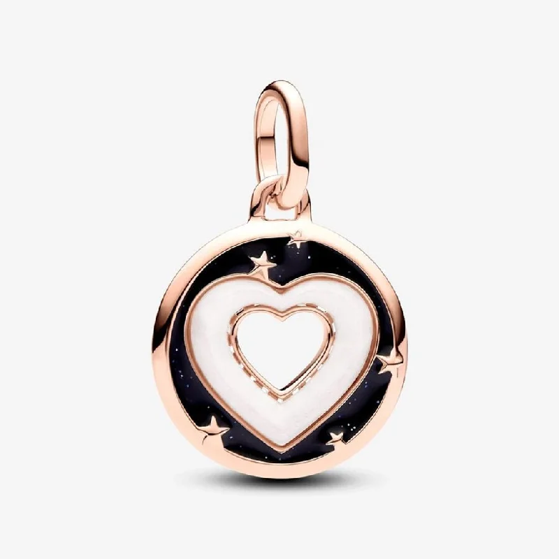 PANDORA : Pandora ME Hearts Medallion Charm - 14k Rose gold-plated unique metal blend