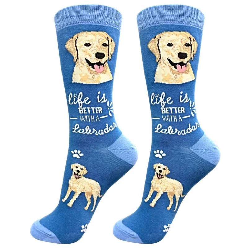 E & S Imports : Life Is Better With A Yellow Labrador Unisex Socks