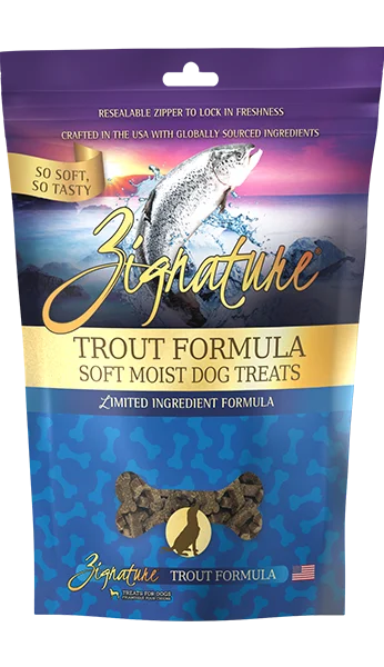 Zignature Soft Moist Trout Dog Treats