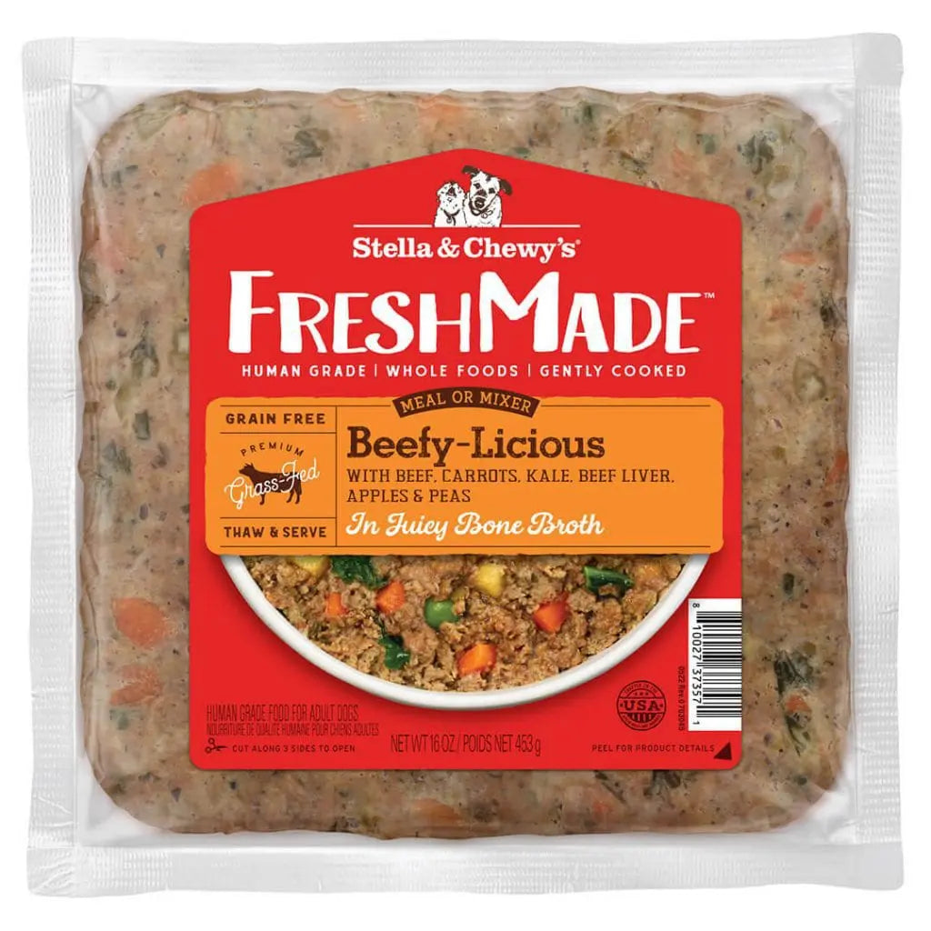 Stella & Chewy's Fresh Made Frozen Gently Cooked Frozen Beefy-Licious Dog Food - 16oz