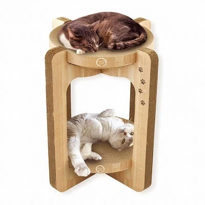 Necoichi Cat Scratcher Tower- Oak