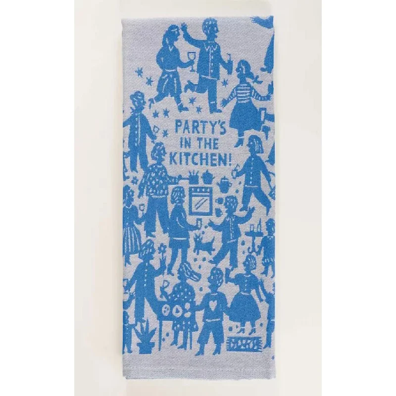 Blue Q :  PARTY'S IN THE KITCHEN Dish Towel