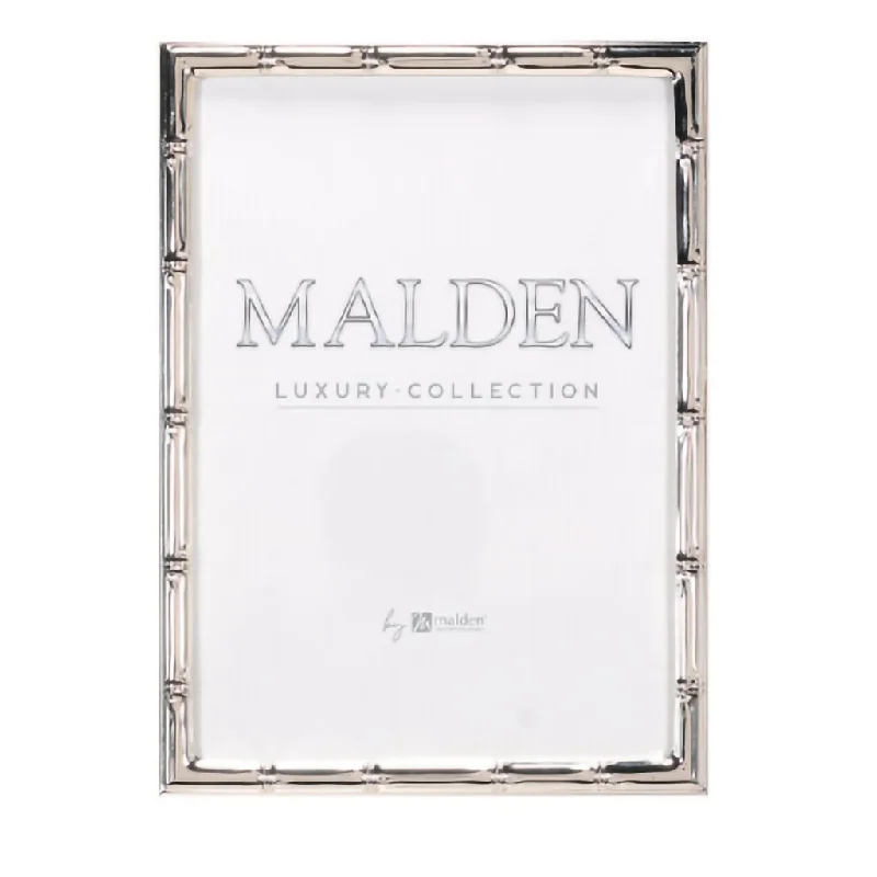 Malden : 4X6 Bamboo Silver Metal Frame