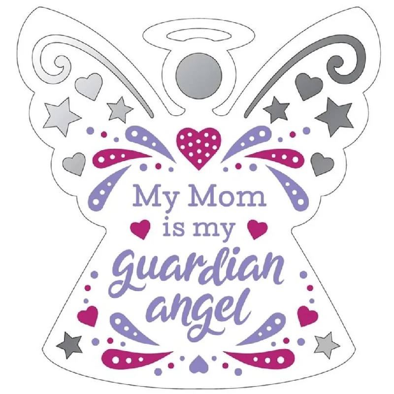 H & H Gifts : Reflective Angel - Mom - Sentiment Hanging Ornament