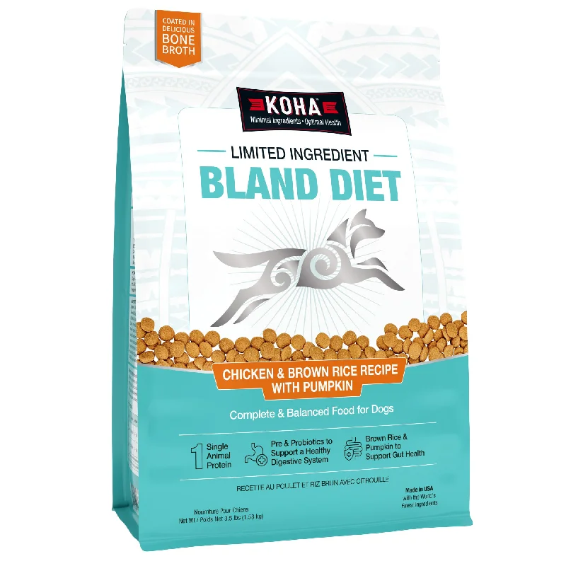 Koha Limited Ingredient Bland Diet Chicken & Brown Rice Recipe with Pumpkin for Dogs