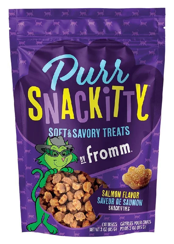 Fromm Purr Snackitty Soft & Savory Salmon Cat Treats - 3-oz