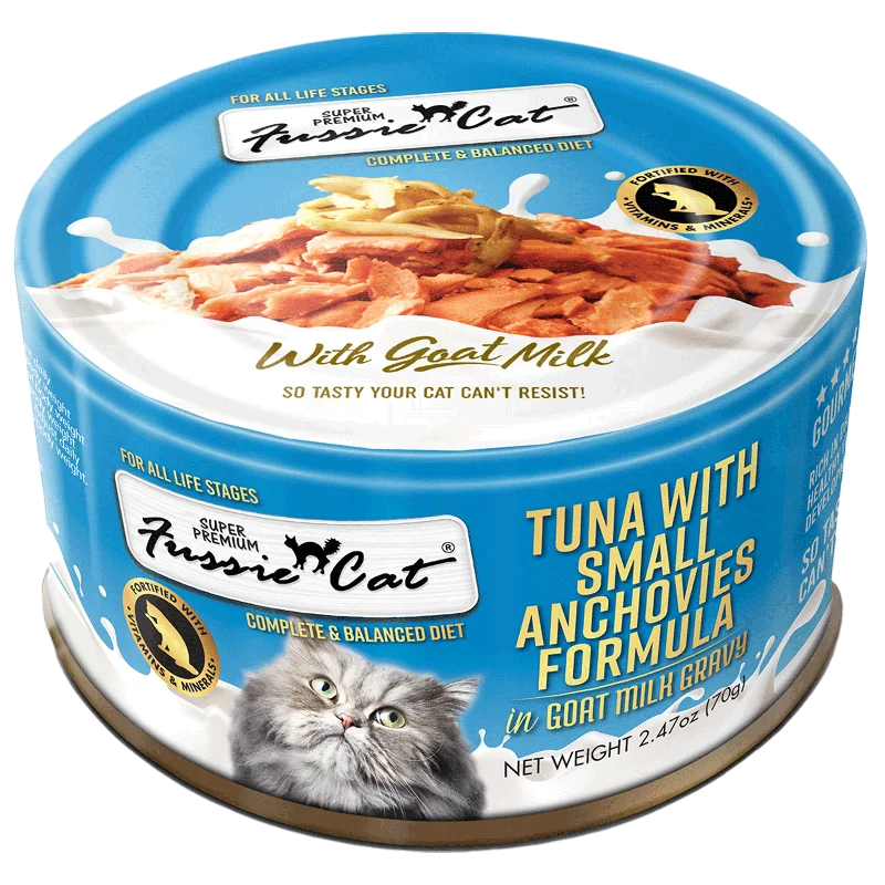 Fussie Cat Tuna with Small Anchovies in Goat Milk Gravy - 2.47 oz