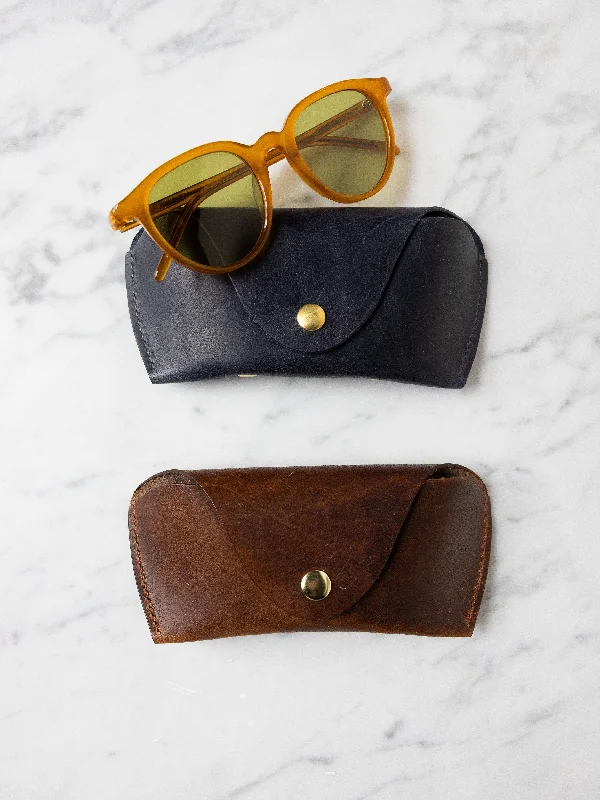 Kennedy & Co. Handmade Leather Glasses Case - in 2 colors