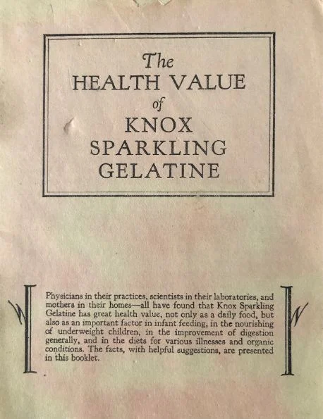 (Health) Knox Gelatine. The Health Value of Knox Sparkling Gelatine