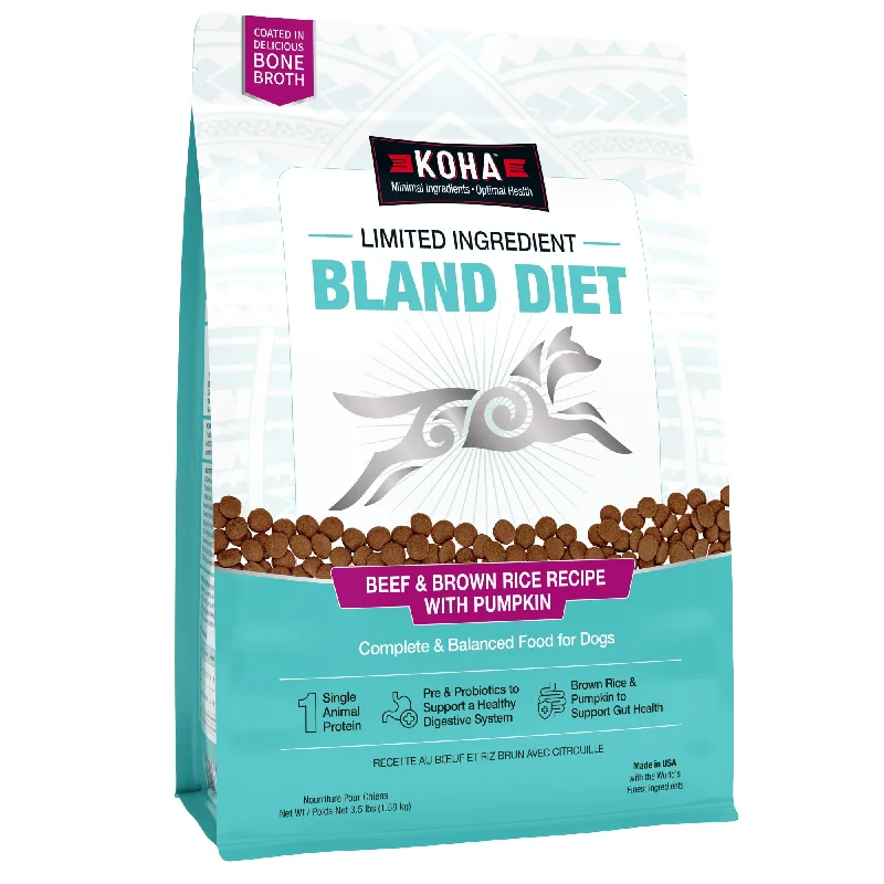 Koha Limited Ingredient Bland Diet Beef & Brown Rice Recipe with Pumpkin Dry Dog Food