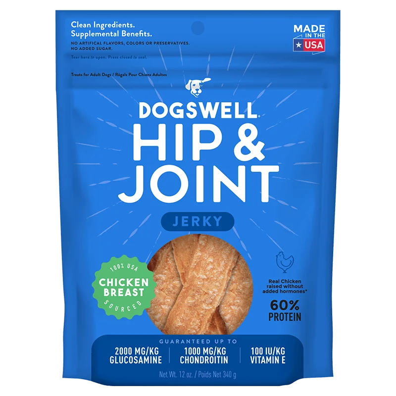 Dogswell Hip & Joint Jerky Treats, Chicken - 12 oz