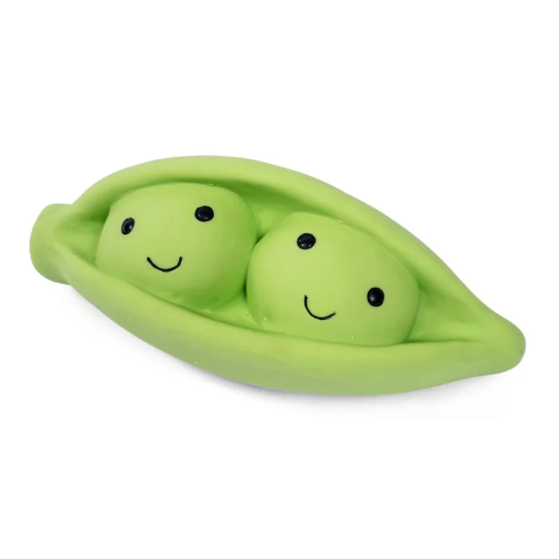 Petface Foodie Faces Latex Pead Pod Dog Toy