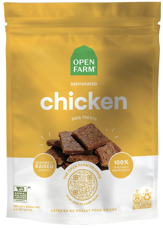 Open Farm Dehydrated Chicken Jerky Dog Treats, 4.5oz