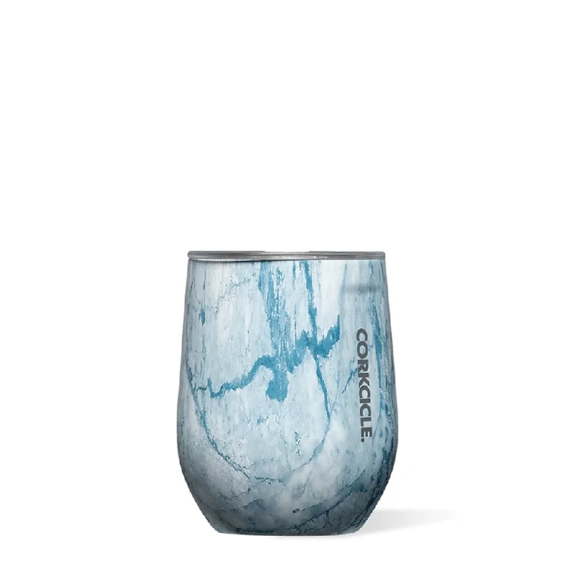 Corkcicle : 12oz Origins Stemless Wine Cup in Blue Marble