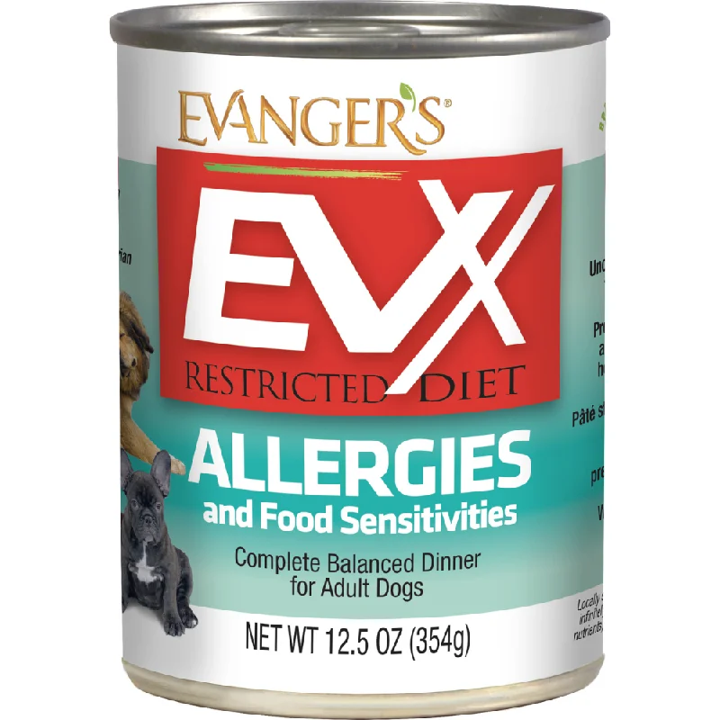 Evanger's EVX Restricted Diet Allergies and Food Sensitivities For Dogs-12.5 oz